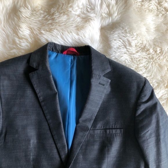 Alfani Slim Fit Grey Two Button Jacket Sport Coat - Picture 3 of 7